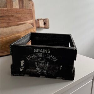 Upcycled Wooden Chippy Storage Bin Box